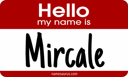 Hello my name is Mircale png download