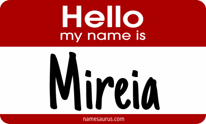 Hello my name is Mireia png download
