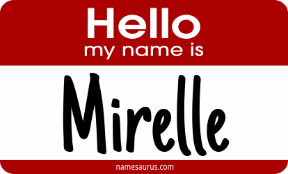 Hello my name is Mirelle png download