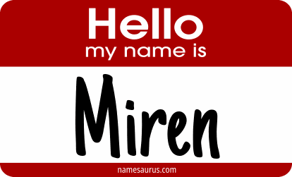 Hello my name is Miren png download