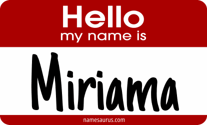 Hello my name is Miriama png download