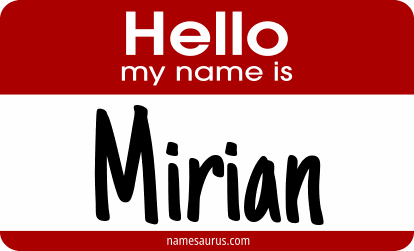 Hello my name is Mirian png download