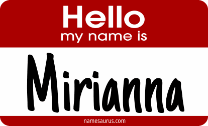 Hello my name is Mirianna png download