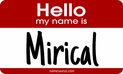 Hello my name is Mirical png download