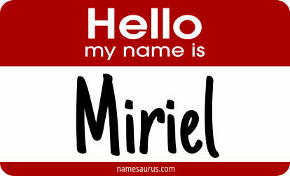 Hello my name is Miriel png download
