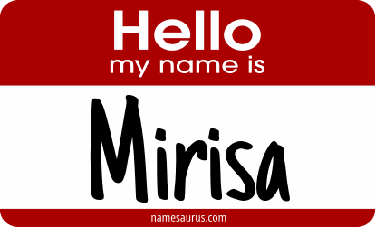 Hello my name is Mirisa png download