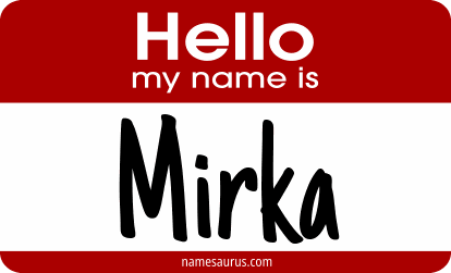 Hello my name is Mirka png download