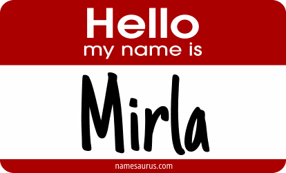 Hello my name is Mirla png download