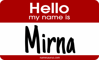 Hello my name is Mirna png download