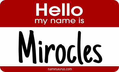 Hello my name is Mirocles png download