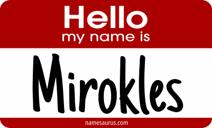 Hello my name is Mirokles png download
