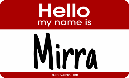 Hello my name is Mirra png download