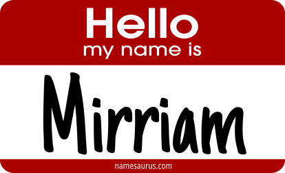 Hello my name is Mirriam png download