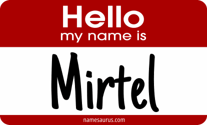 Hello my name is Mirtel png download