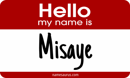 Hello my name is Misaye png download