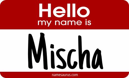Hello my name is Mischa png download
