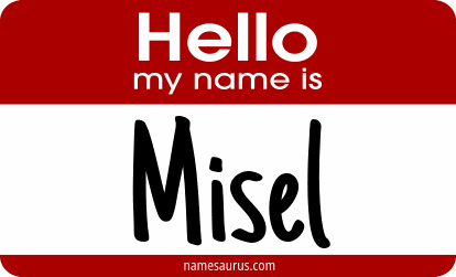 Hello my name is Misel png download