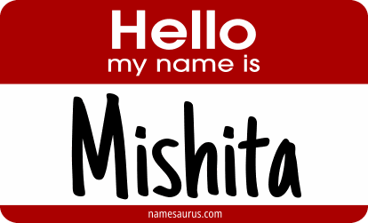 Hello my name is Mishita png download