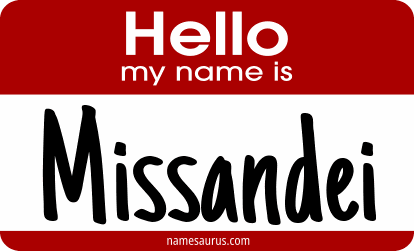 Hello my name is Missandei png download