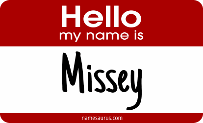 Hello my name is Missey png download