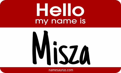 Hello my name is Misza png download