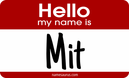 Hello my name is Mit png download