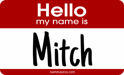 Hello my name is Mitch png download