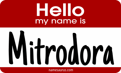Hello my name is Mitrodora png download