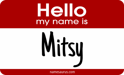 Hello my name is Mitsy png download