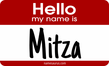 Hello my name is Mitza png download