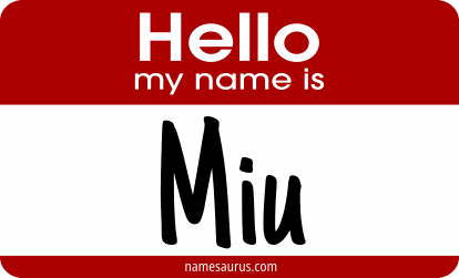 Hello my name is Miu png download