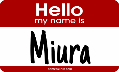 Hello my name is Miura png download