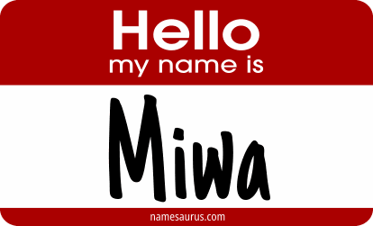 Hello my name is Miwa png download