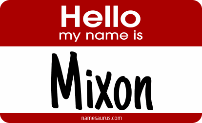 Hello my name is Mixon png download