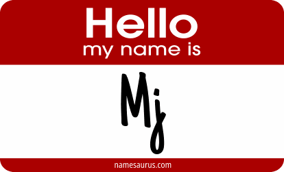 Hello my name is Mj png download