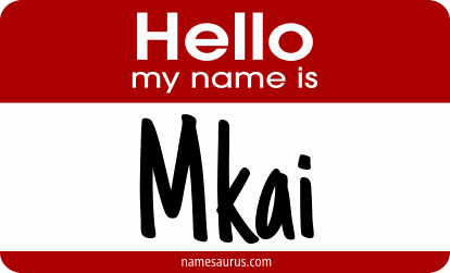 Hello my name is Mkai png download