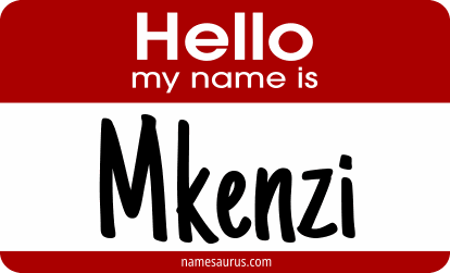 Hello my name is Mkenzi png download