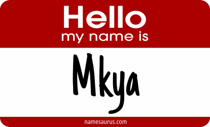 Hello my name is Mkya png download