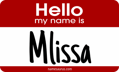Hello my name is Mlissa png download