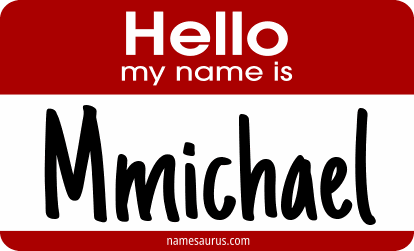 Hello my name is Mmichael png download