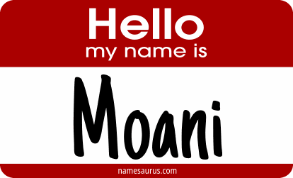 Hello my name is Moani png download