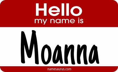 Hello my name is Moanna png download