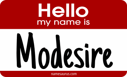 Hello my name is Modesire png download