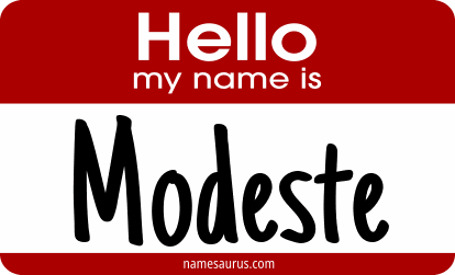 Hello my name is Modeste png download