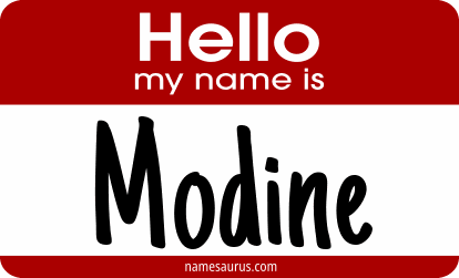 Hello my name is Modine png download