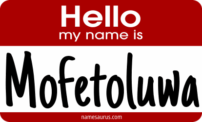 Hello my name is Mofetoluwa png download