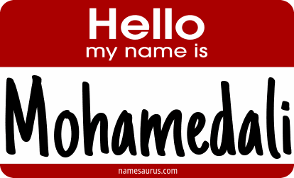 Hello my name is Mohamedali png download