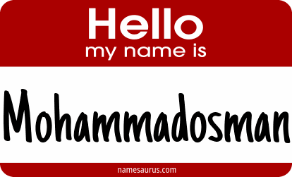 Hello my name is Mohammadosman png download