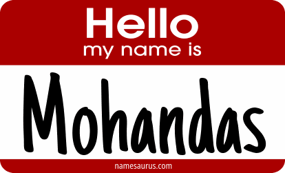Hello my name is Mohandas png download
