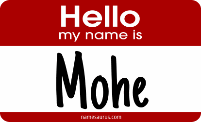 Hello my name is Mohe png download